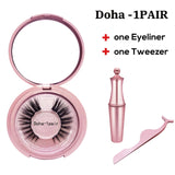 3d Magnetic Eyelashes and Eyeliner Set Natural Long False Mink Magnetic Lashes Wholesale In Bulk Reusable Beauty Make Up Tool