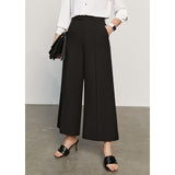 Minimalism Summer New Women's Pants Offical Lady Solid High Waist Loose Female Trousers Causal Women's Suit Pants  12140279