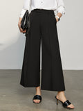 Minimalism Summer New Women's Pants Offical Lady Solid High Waist Loose Female Trousers Causal Women's Suit Pants  12140279