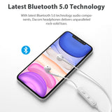 Bluetooth Earphones V5.0 Wireless Headphones Built-in Microphone Stereo Sports Bluetooth Headset for iPhone Samsung