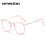 Cat Eye Glasses Frames Women Metal Finished Myopia Frame Trendy Shortsighted Eyeglasses Prescription -1.0 1.5 2.0 to 6.0