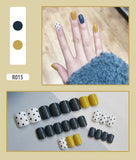 Nail Tip Fake Art Press on Nails with Glue Designs Set Full Artificial Short Packaging Kiss False Clear Cover Tipsy Stick Square