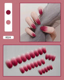 Nail Tip Fake Art Press on Nails with Glue Designs Set Full Artificial Short Packaging Kiss False Clear Cover Tipsy Stick Square