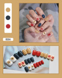 Nail Tip Fake Art Press on Nails with Glue Designs Set Full Artificial Short Packaging Kiss False Clear Cover Tipsy Stick Square