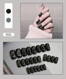 Nail Tip Fake Art Press on Nails with Glue Designs Set Full Artificial Short Packaging Kiss False Clear Cover Tipsy Stick Square