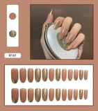 Nail Tip Fake Art Press on Nails with Glue Designs Set Full Artificial Short Packaging Kiss False Clear Cover Tipsy Stick Square