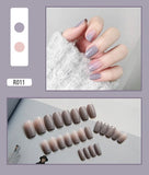 Nail Tip Fake Art Press on Nails with Glue Designs Set Full Artificial Short Packaging Kiss False Clear Cover Tipsy Stick Square