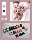 Nail Tip Fake Art Press on Nails with Glue Designs Set Full Artificial Short Packaging Kiss False Clear Cover Tipsy Stick Square