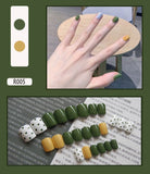 Nail Tip Fake Art Press on Nails with Glue Designs Set Full Artificial Short Packaging Kiss False Clear Cover Tipsy Stick Square